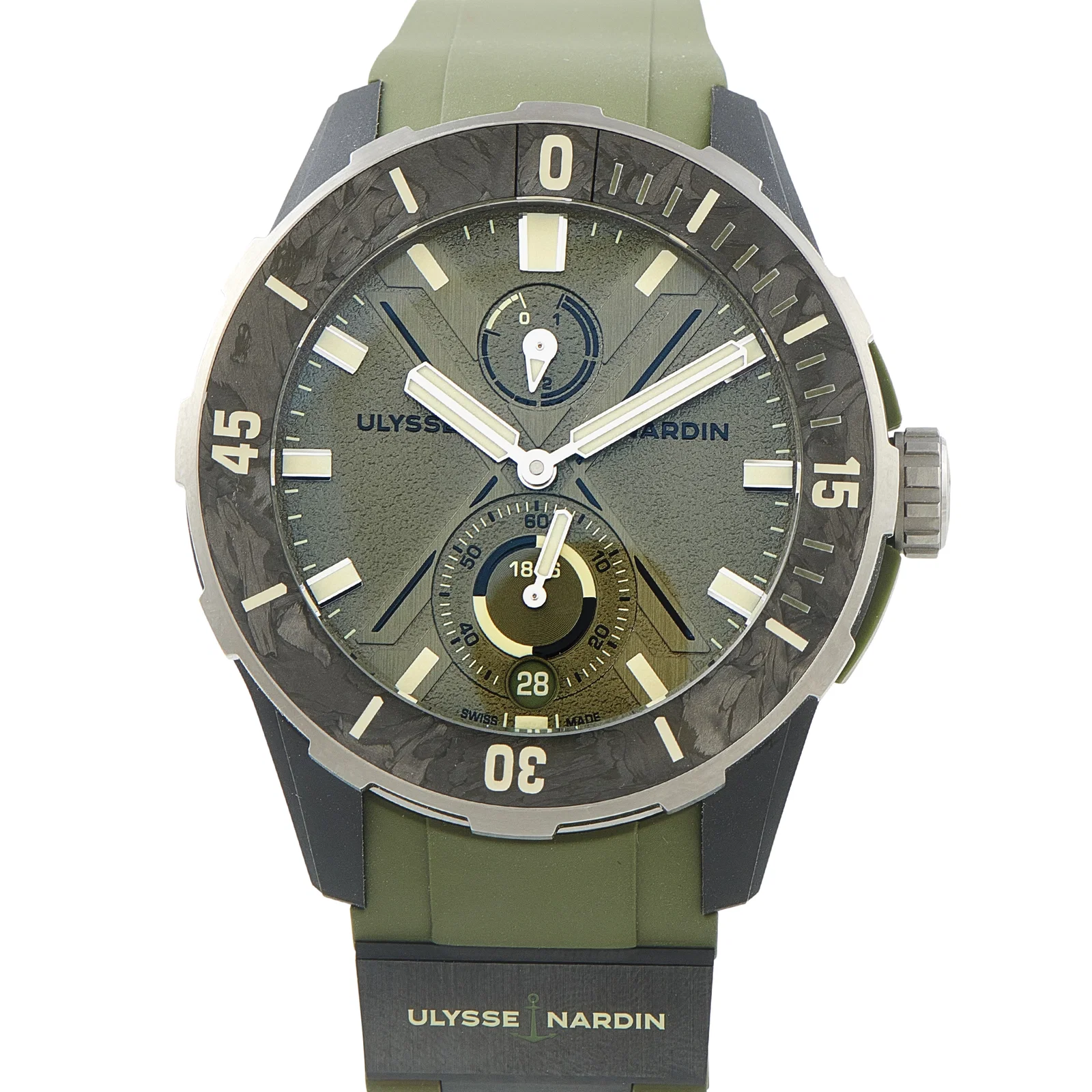 Ulysse Nardin Diver NET OPS Khaki Green Watch 1183-170-8A/3A