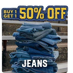 BUY 1 GET 1 50% OFF JEANS | SHOP SALE