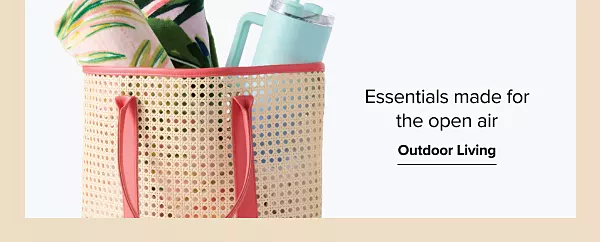 A beach bag full of towels. Essentials made for the open air. Outdoor living.