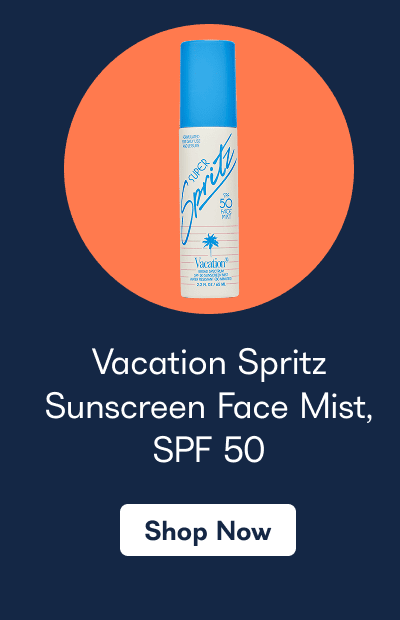 Vacation Spritz Sunscreen Face Mist, SPF 50