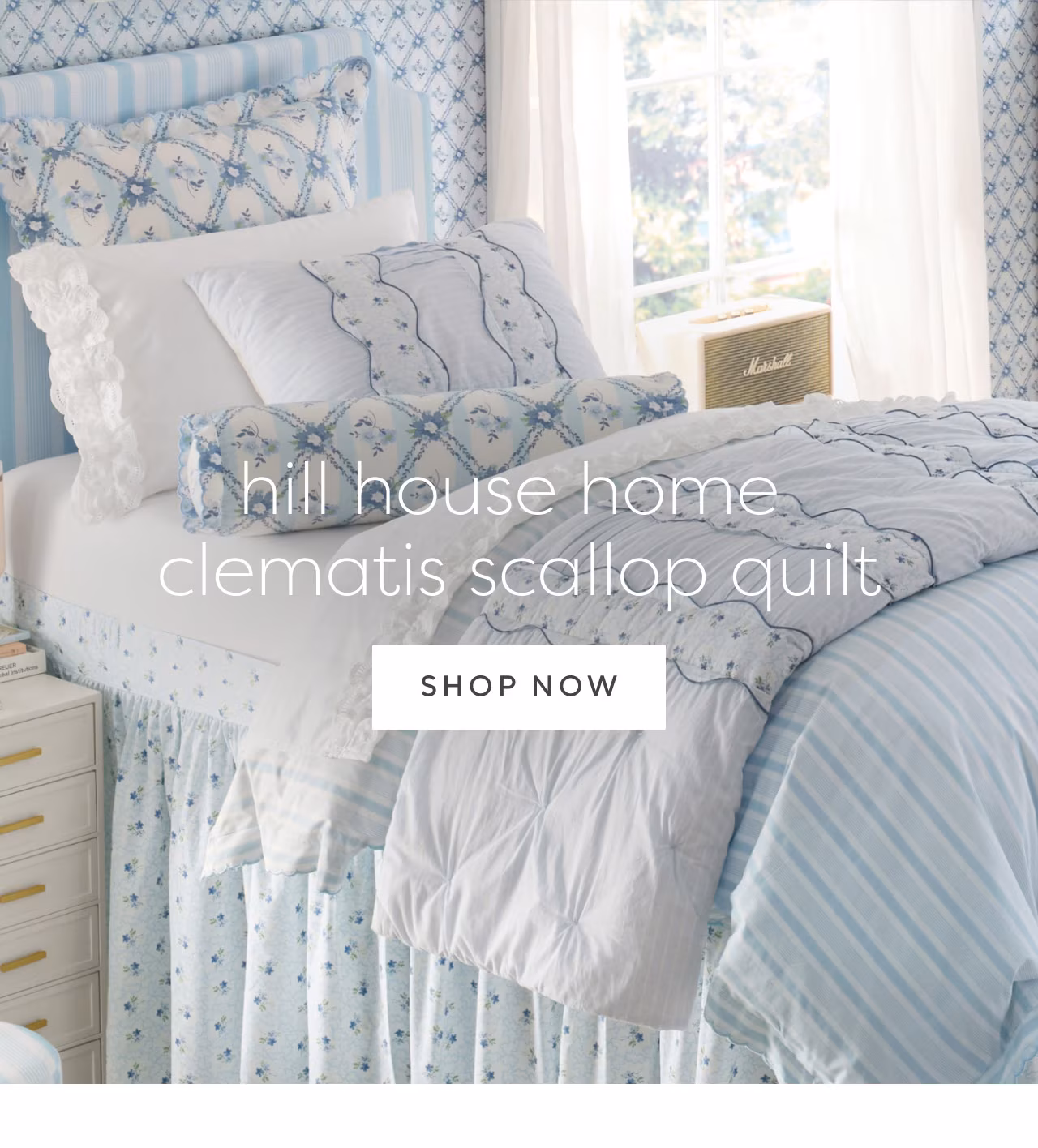 Hill house home clematis scallop quilt