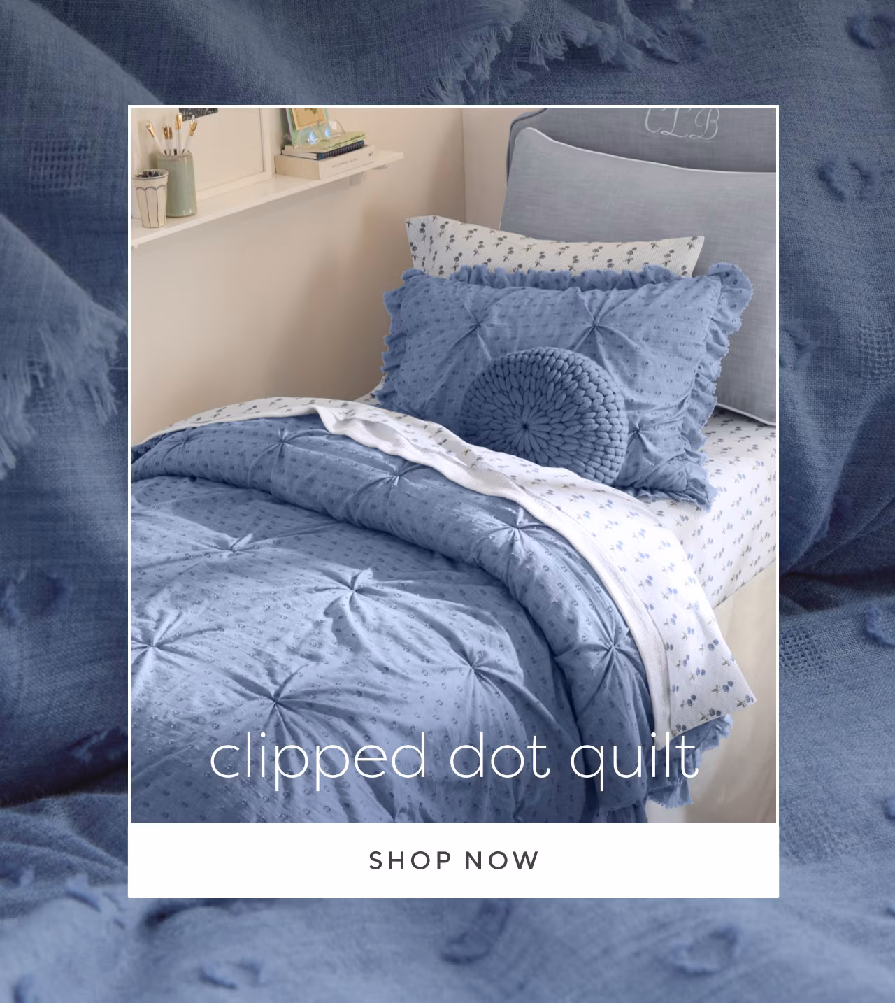 Clipped dot quilt