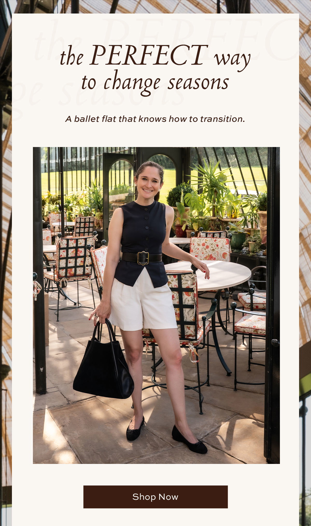 The Perfect Way To Change Seasons: A ballet flat that knows how to transition.