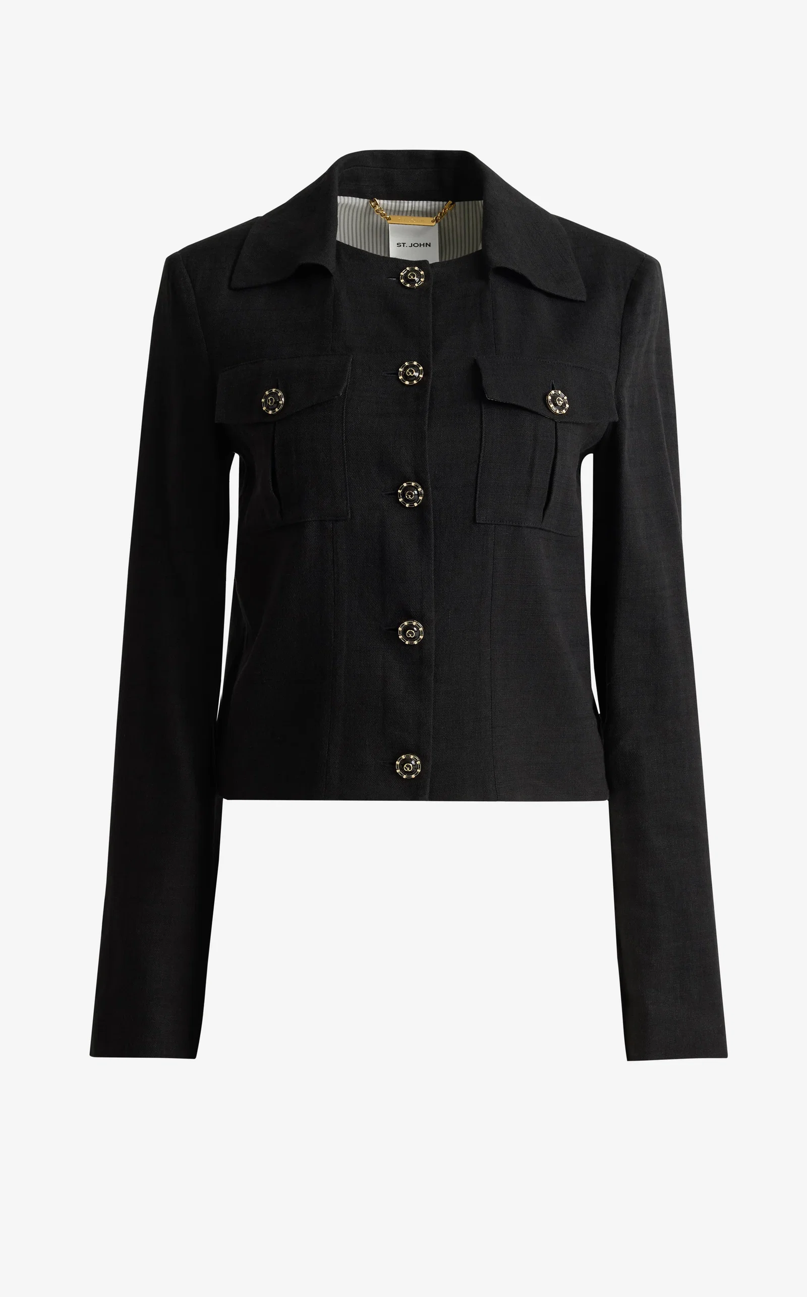 Image of Caroline Jacket In Stretch Linen Twill