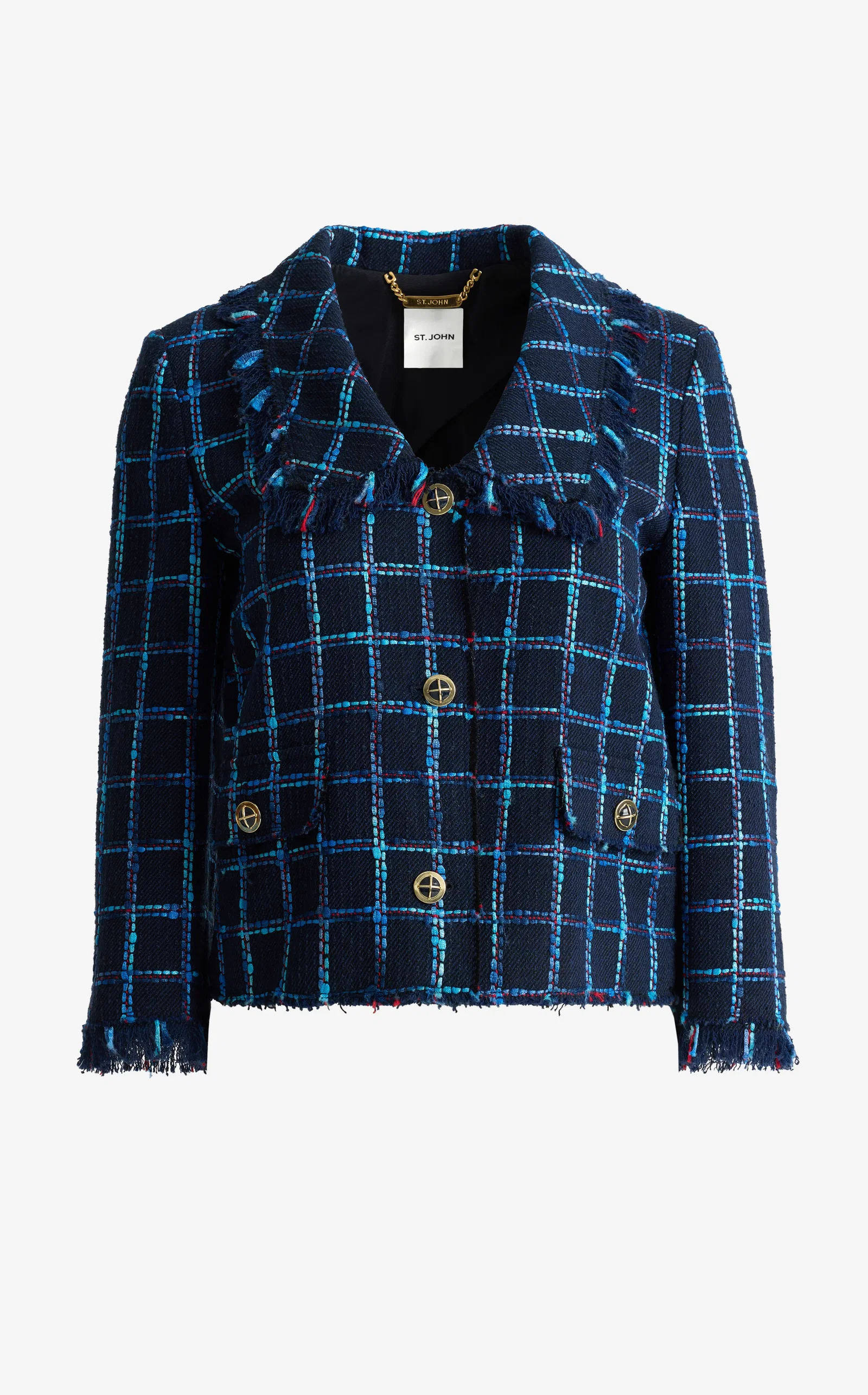 Image of Marine Jacket In Plaidview Tweed