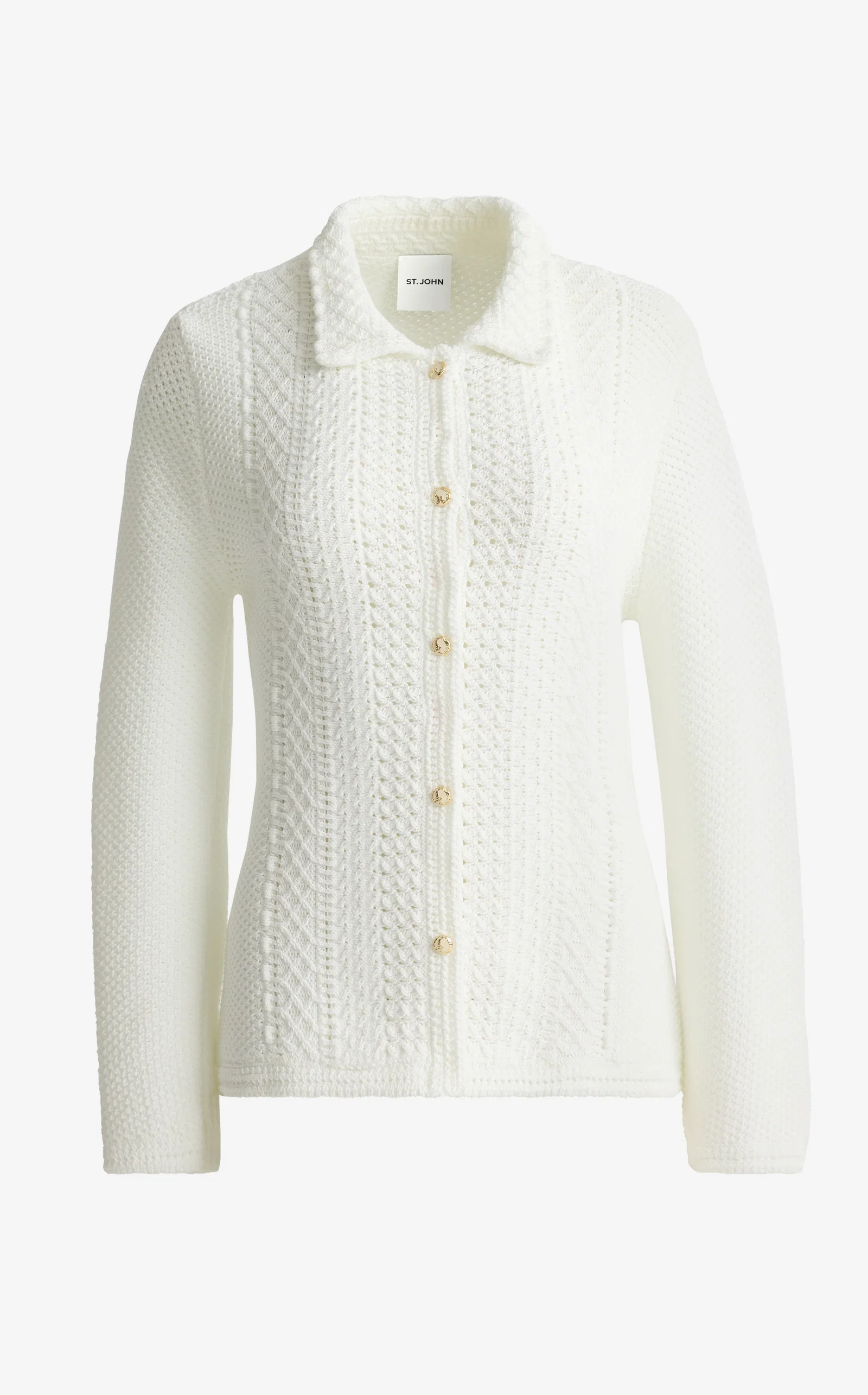 Image of Beatrix Jacket In Cotton Crochet Knit