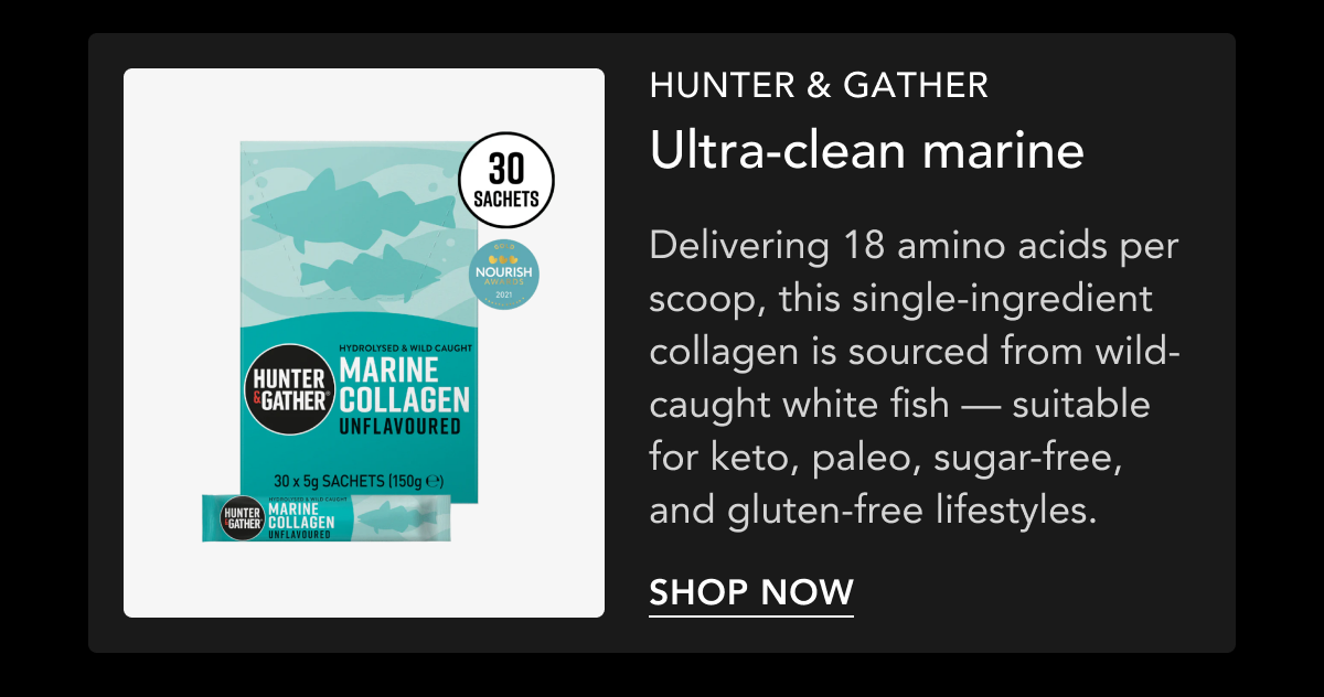 Hunter and Gather, Ultra-clean marine — 18 amino acids from wild-caught white fish — Shop now