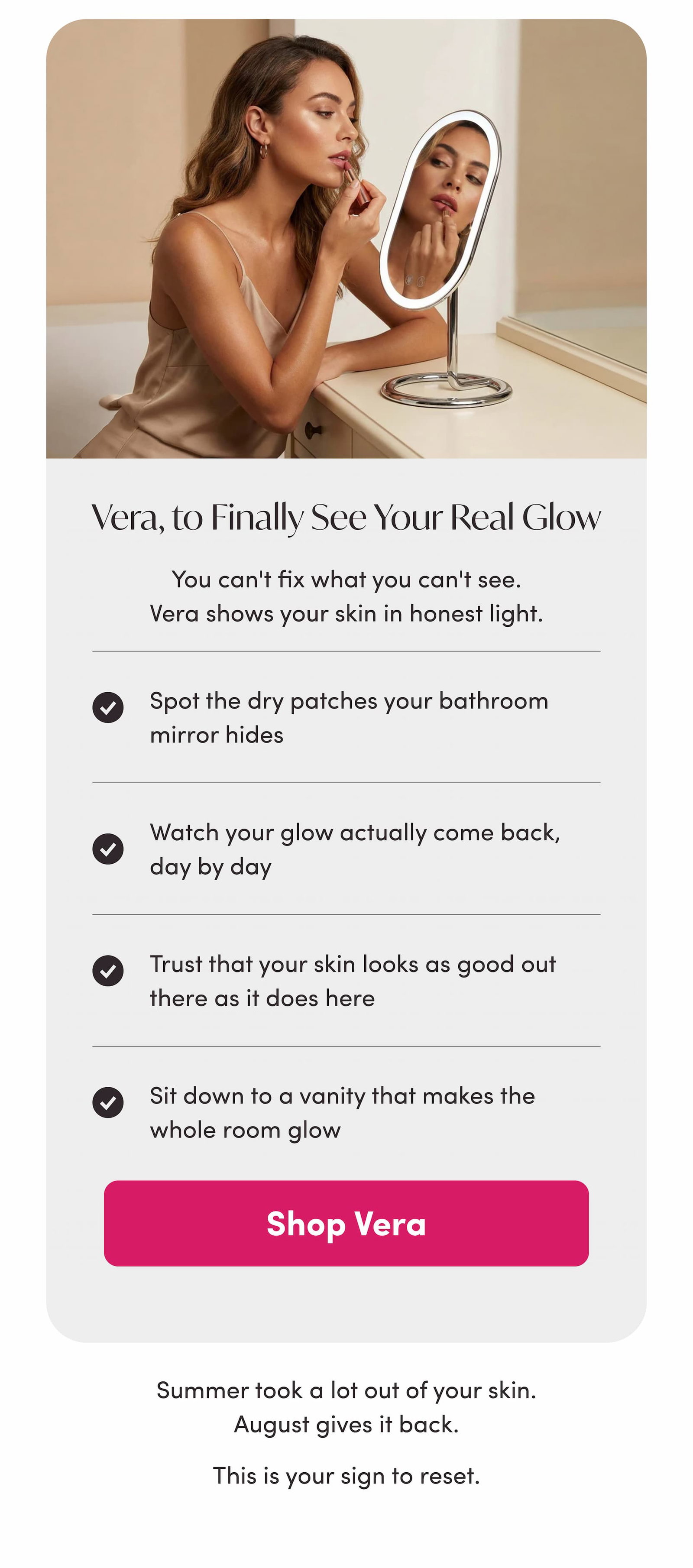 summer took a lot out of your skin