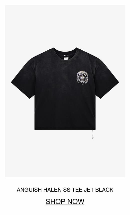 ANGUISH HALEN SS TEE JET BLACK