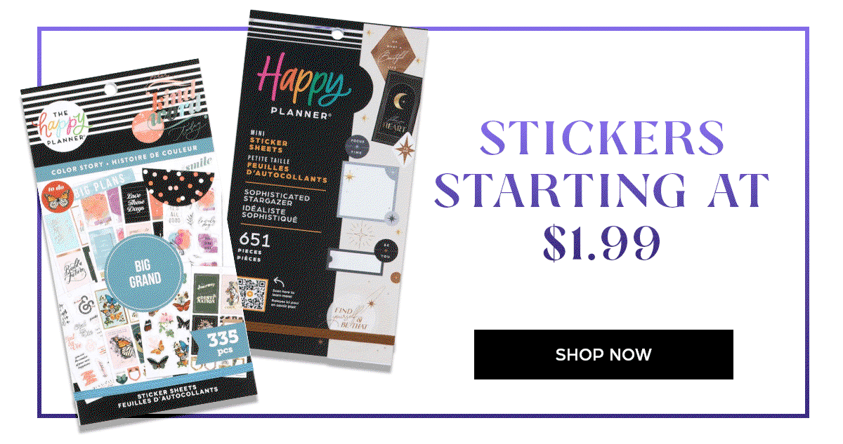 Stickers starting at $1.99