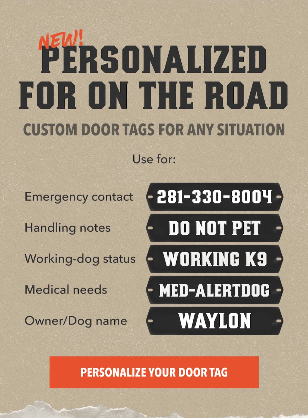 New! Personalized For On The Road