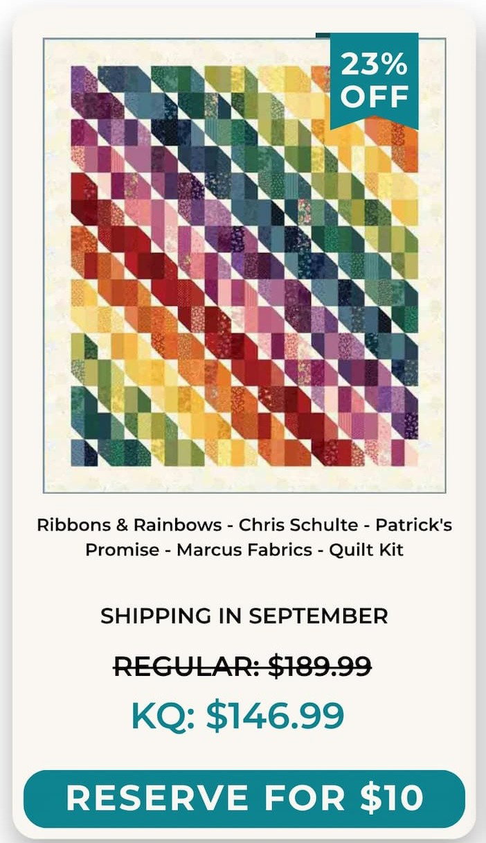 Ribbons & Rainbows Quilt Kit