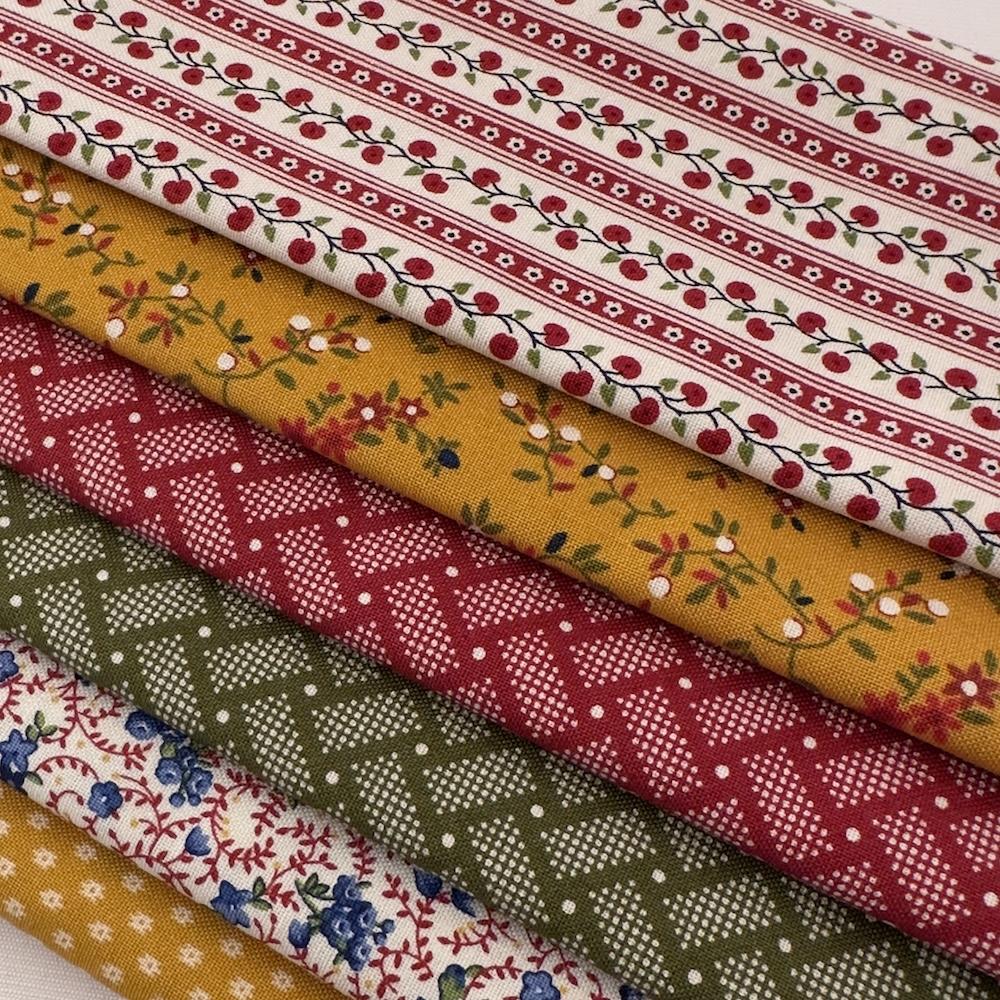 Image of Old Glory by Stacy West - Henry Glass Fabrics - Fat Quarter Bundle - 6-Pieces