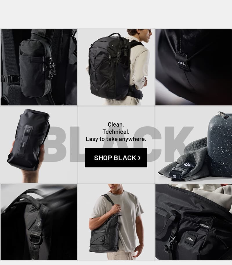 Clean. Technical. Easy to take anywhere. Shop Black