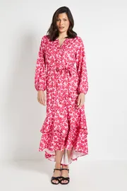 Floral Polka Dot Print Dress Standard