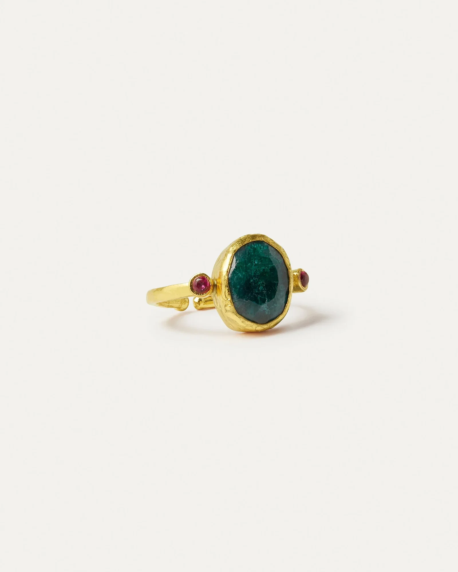 Image of Lucia Emerald Cocktail Ring