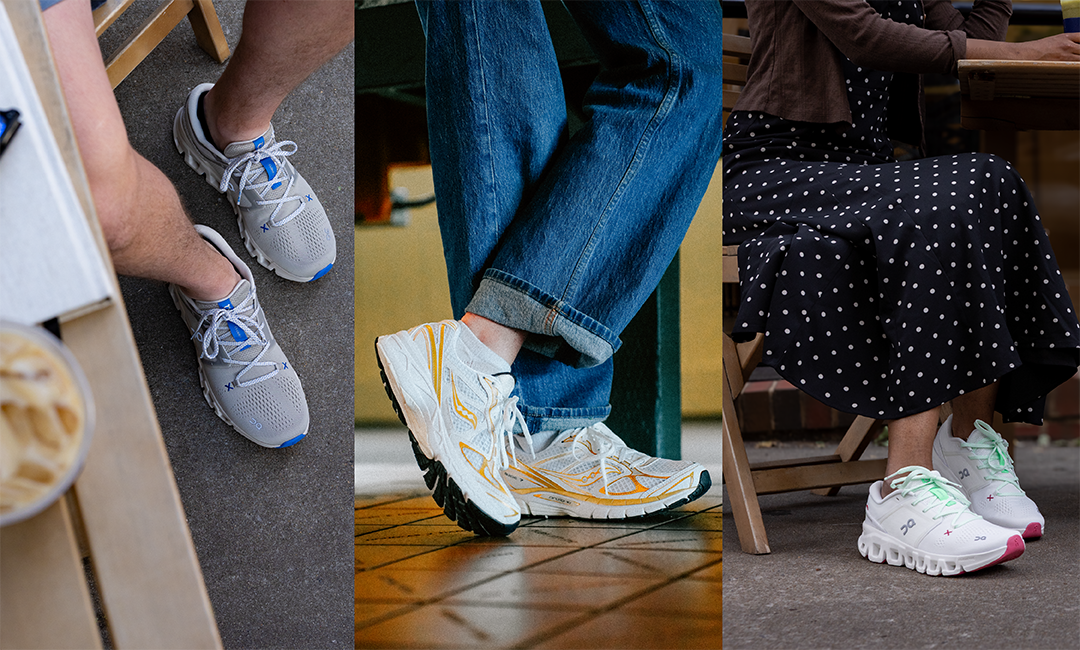 On and Saucony shoes