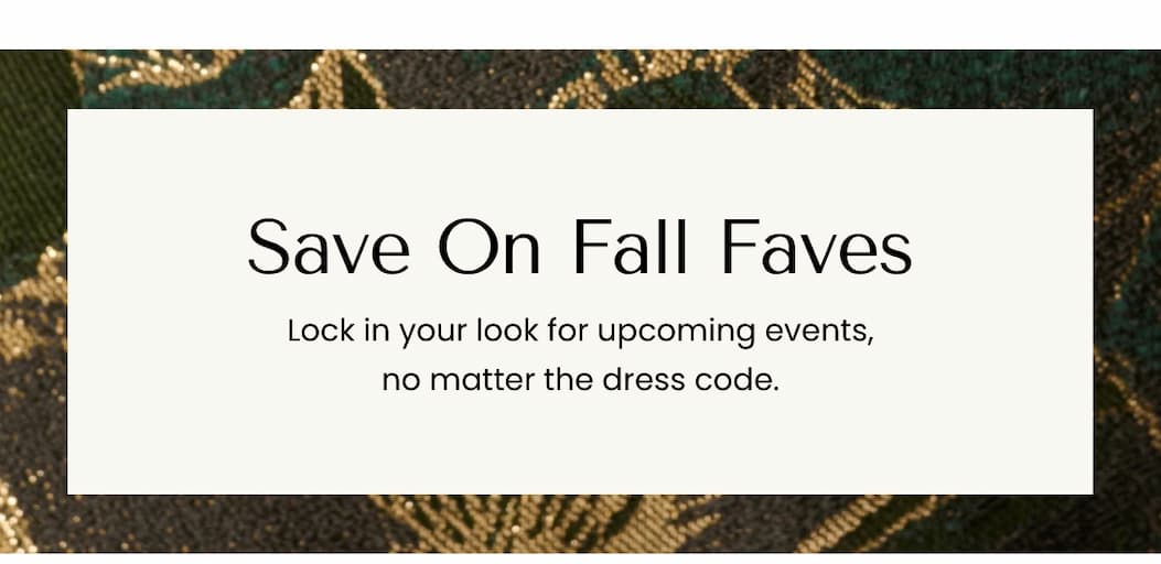 Save On Fall Faves