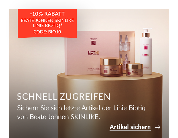 -10% auf BEATE JOHNEN SKINLIKE Biotiq
