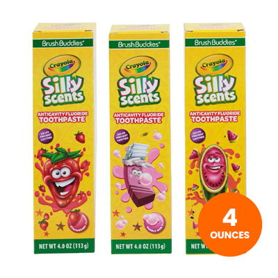 Crayola Silly Scents Kids Toothpaste, Assorted Flavors - 4 oz
