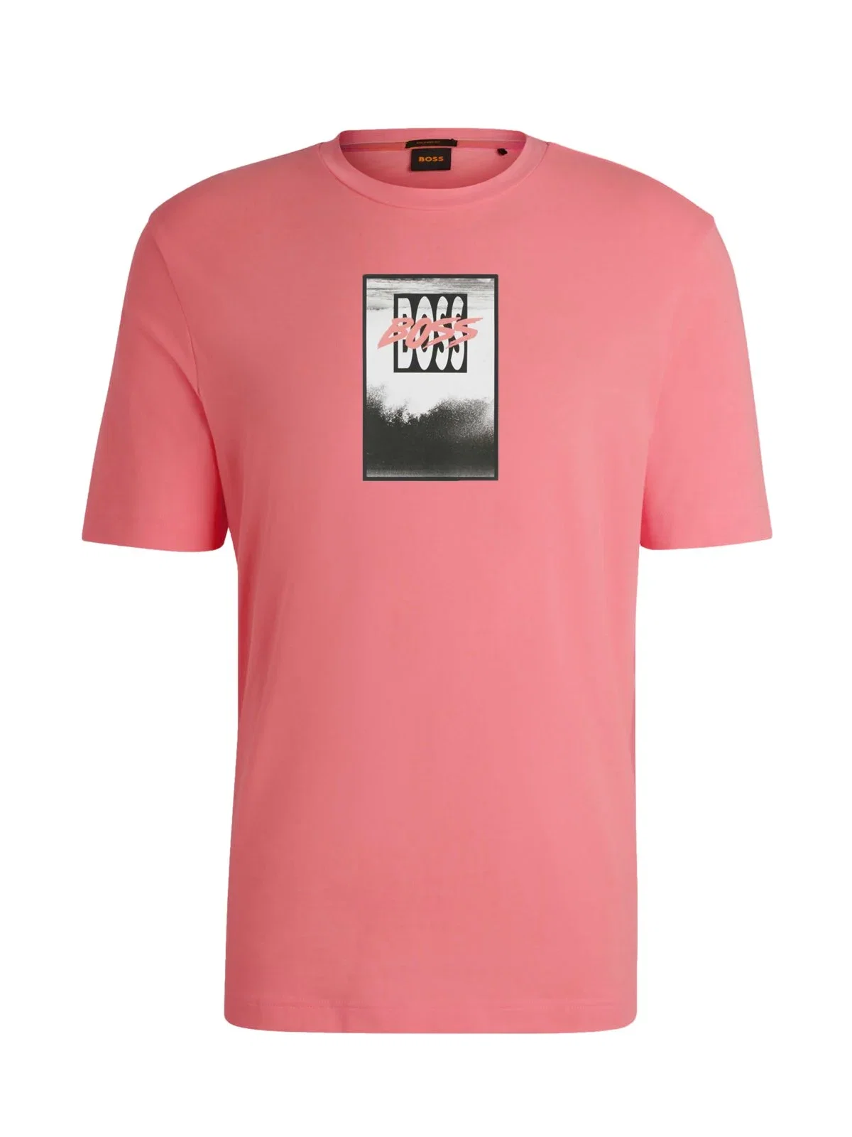 Soft T-shirt with BOSS front print