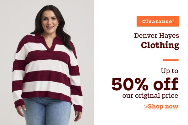 Clearance‡ Denver Hayes Clothing Up to 50% off our original price