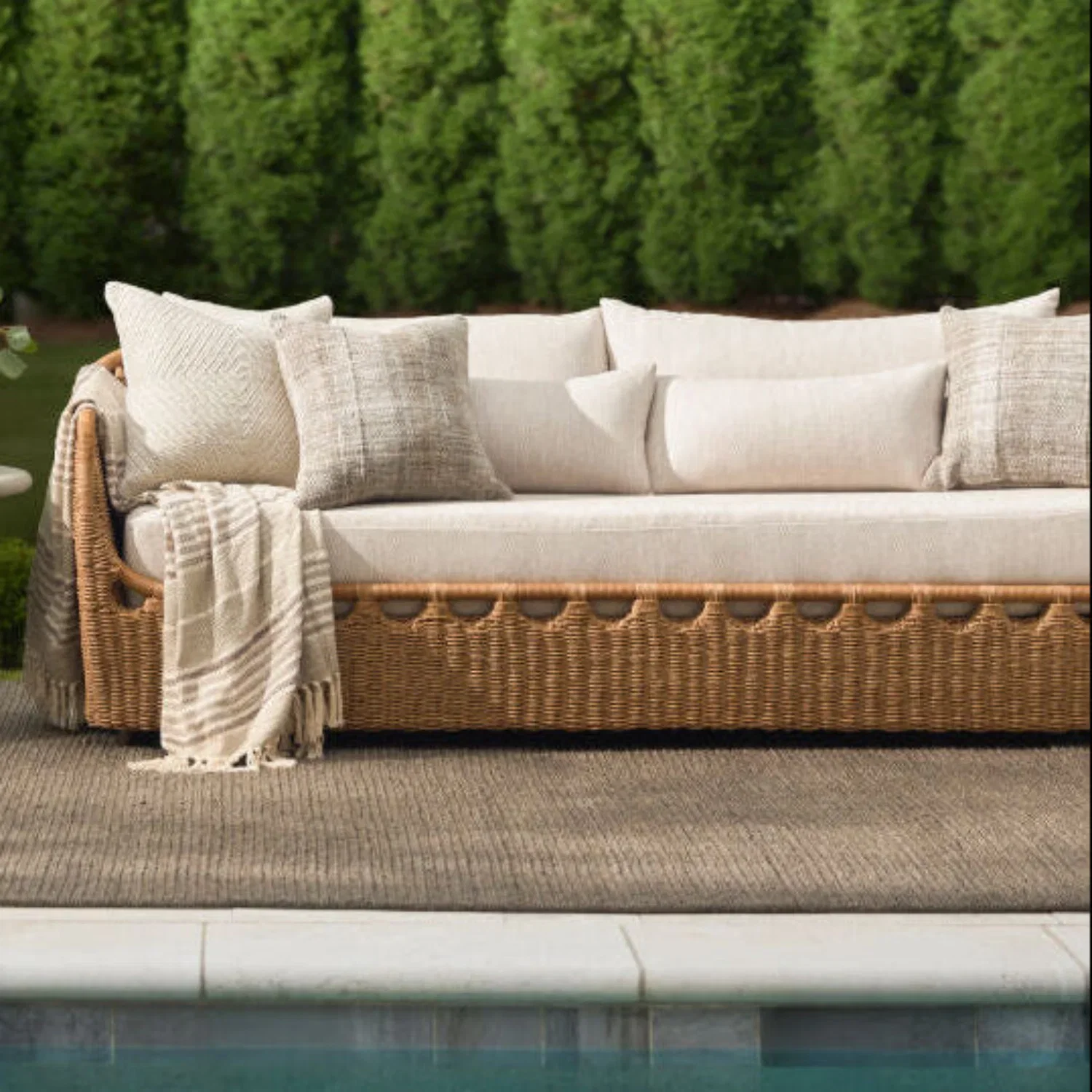 Image of Marvella Outdoor Sunbrella Sofa