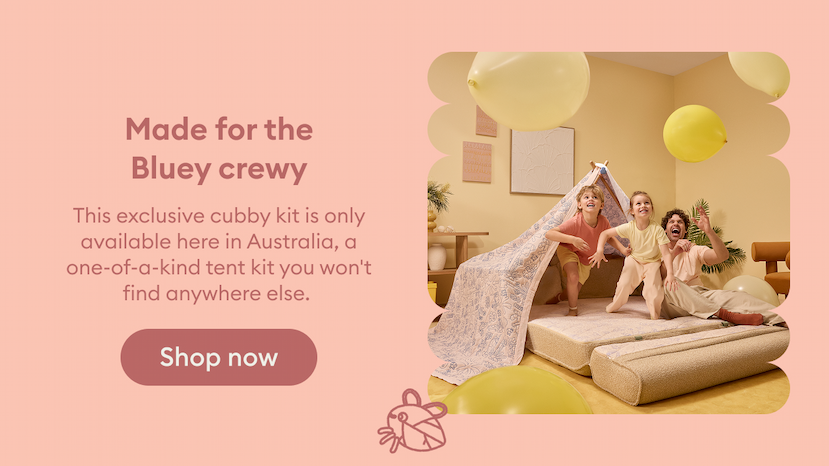 This exclusive cubby kit is only available here in Australia, a     one-of-a-kind tent kit you won't find anywhere else. 