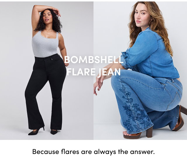 Bombshell Flare Jean | Because flares are always the answer.