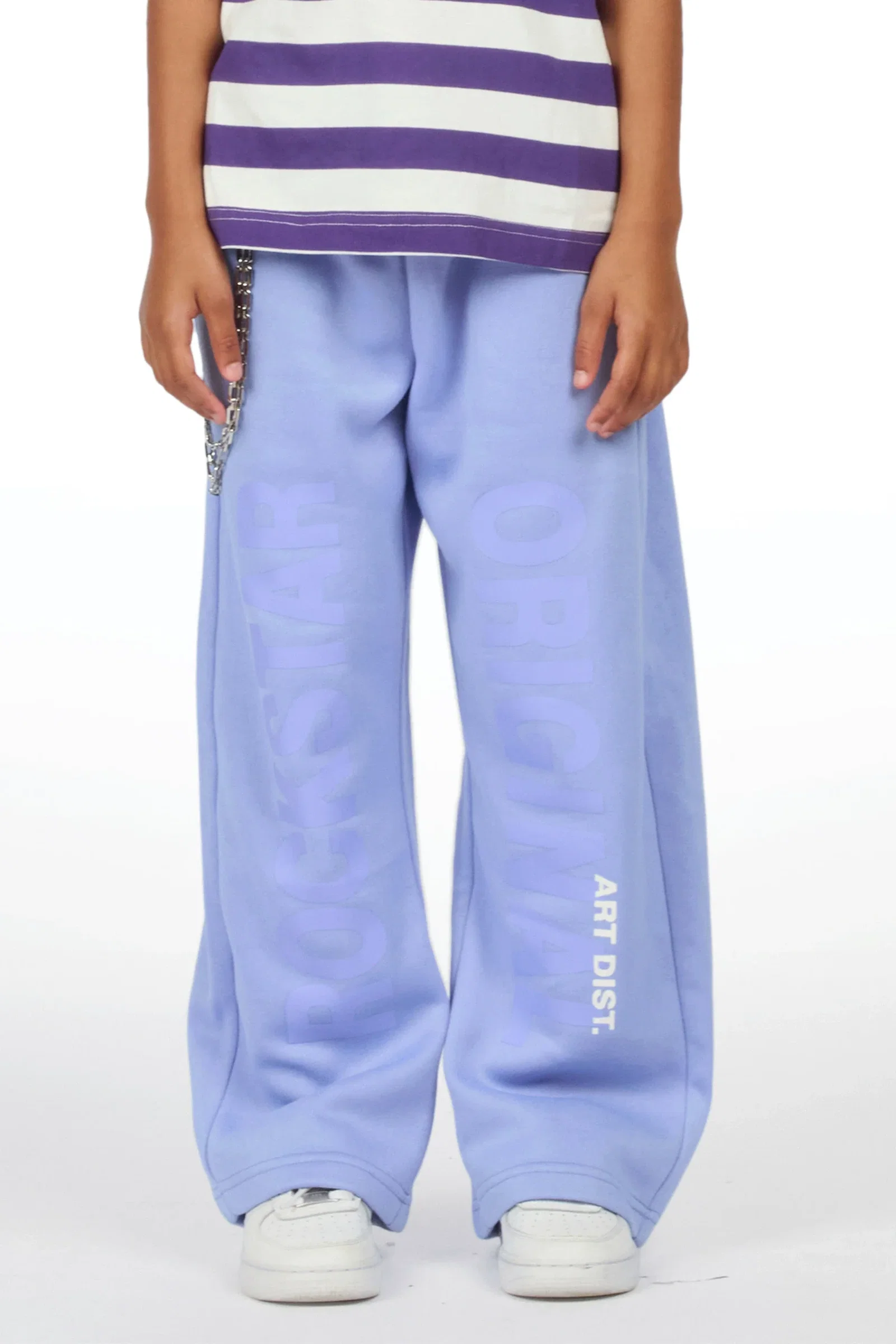 Image of Girls Stachia Perry Blue  Super Baggy Track Pant