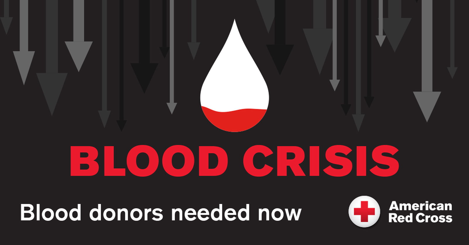 American Red Cross - Blood Crisis - Blood donors needed now