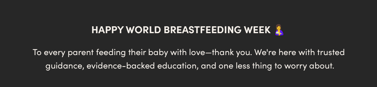 Happy World Breastfeeding Week