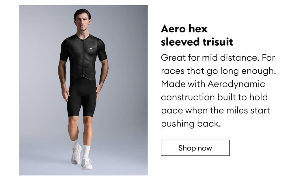 Aero hex sleeved trisuit | Shop now 