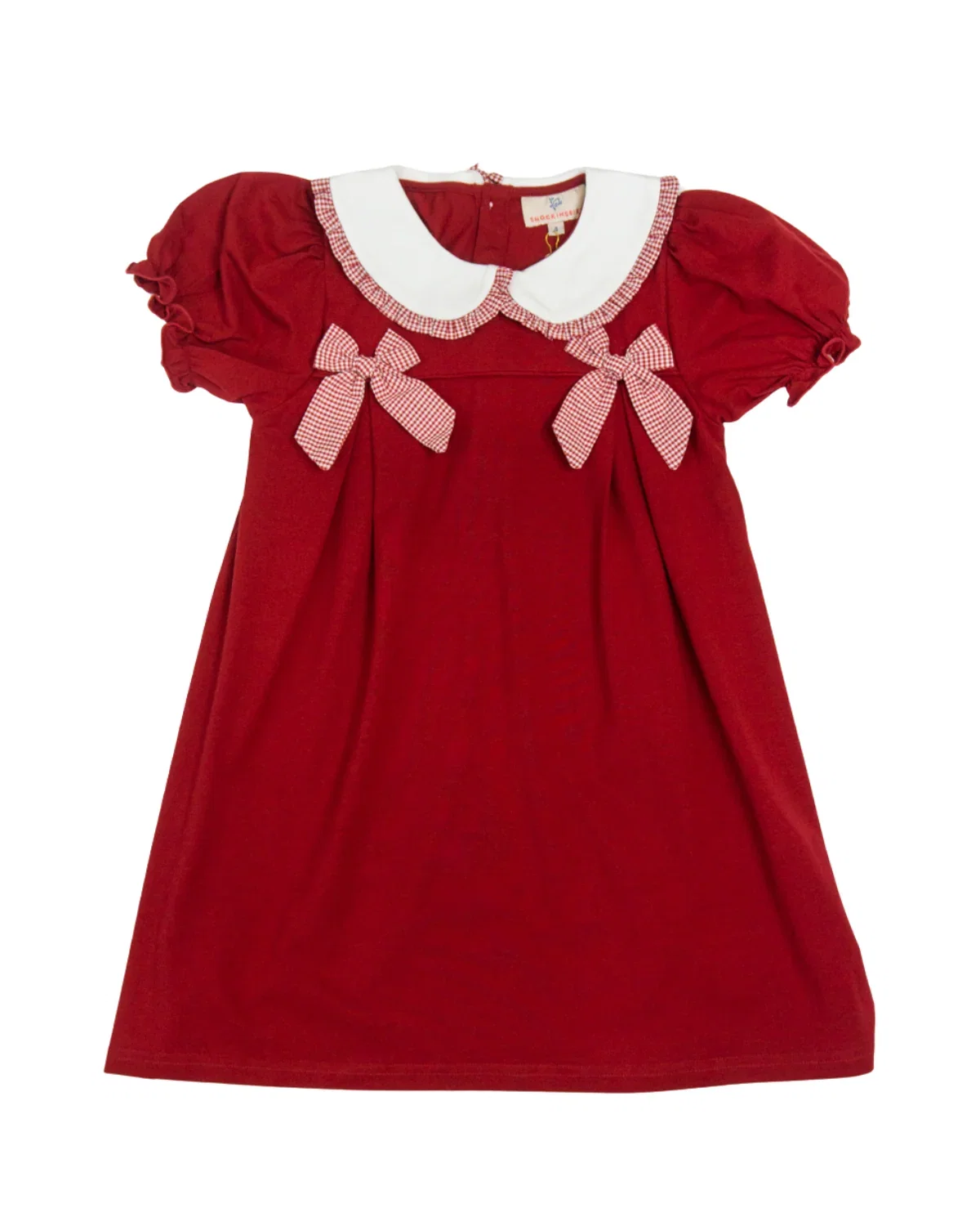 Image of Crimson Bow Knit Dress