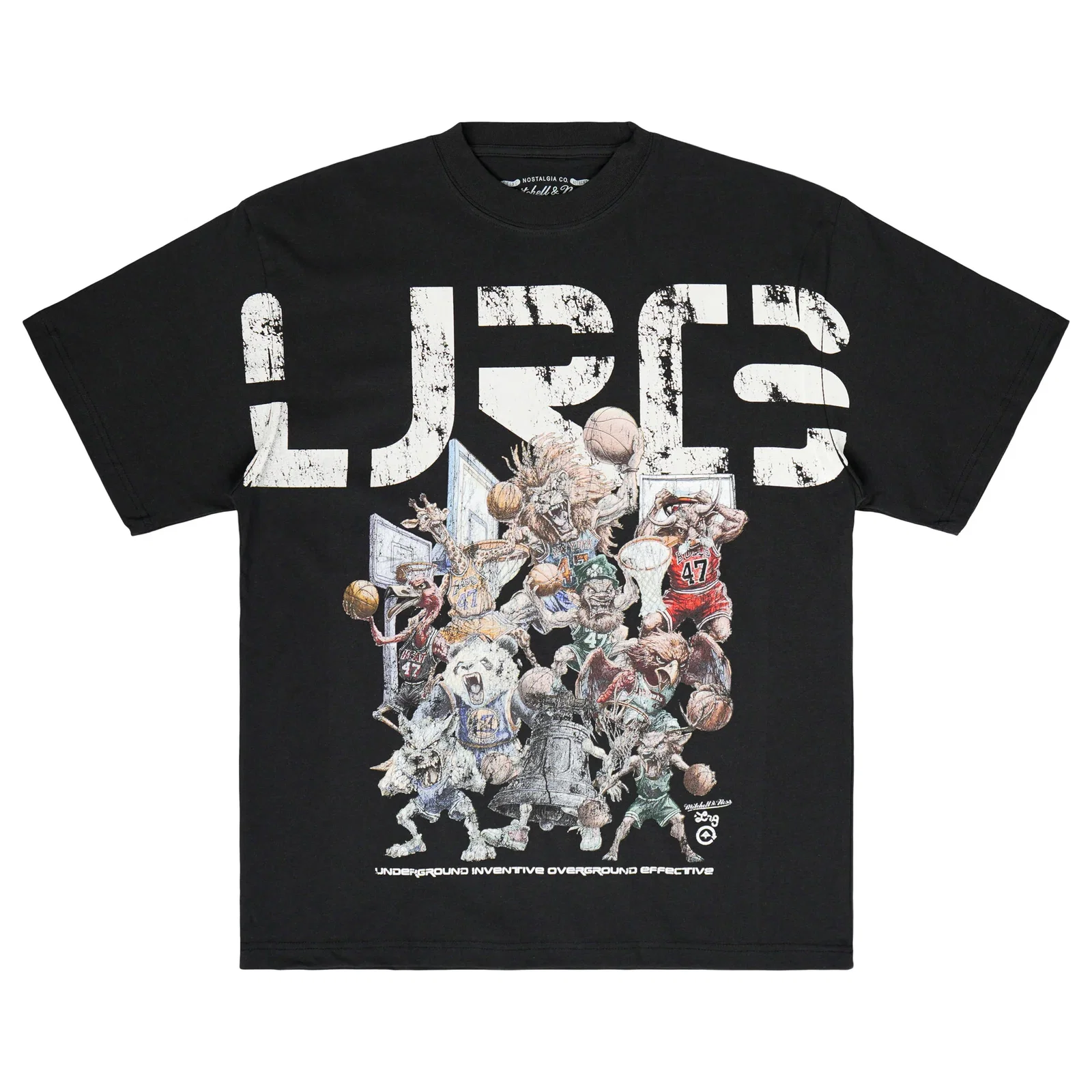 Image of COLLAGE TOUR TEE - BLACK
