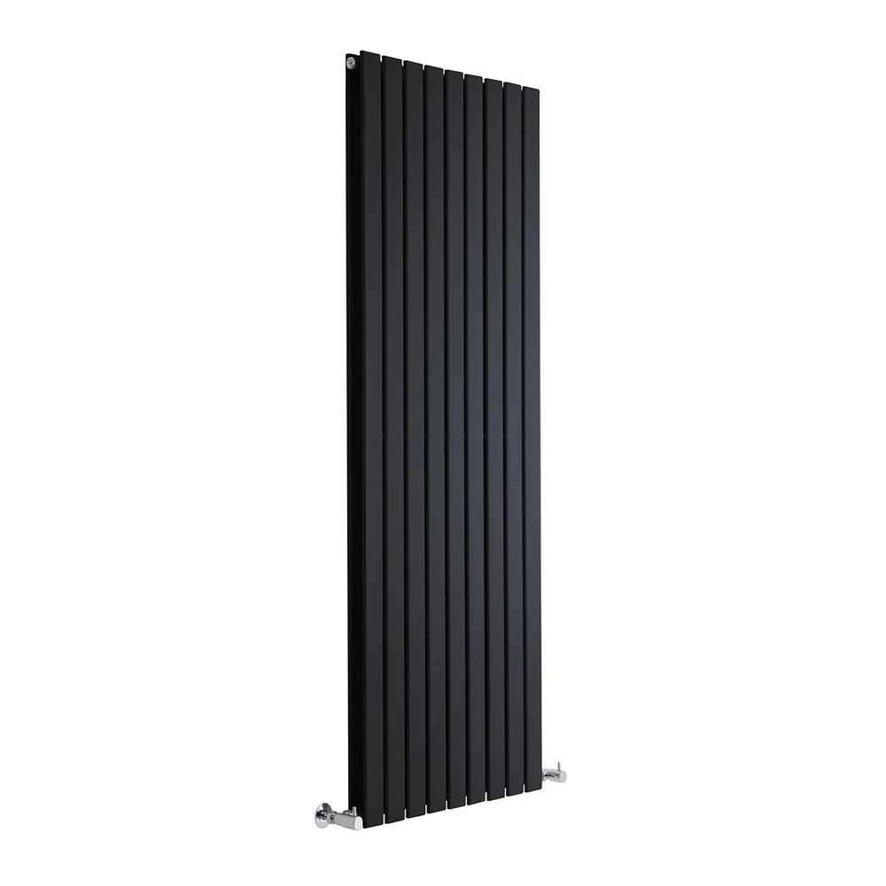 black vertical radiator