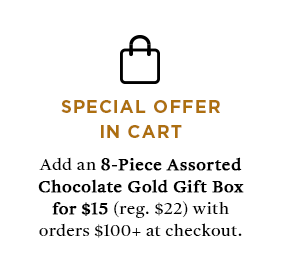 Assorted Chocolate Gold Gift Box, 8pc.