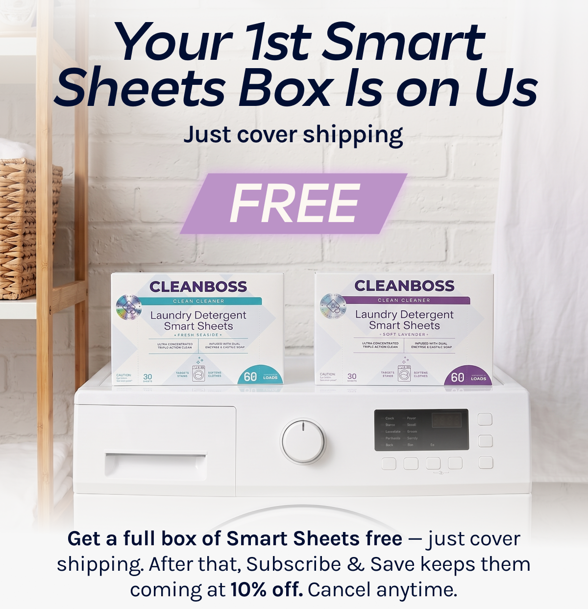 Your 1st Smart Sheets Box Is on Us. Just cover shipping.
