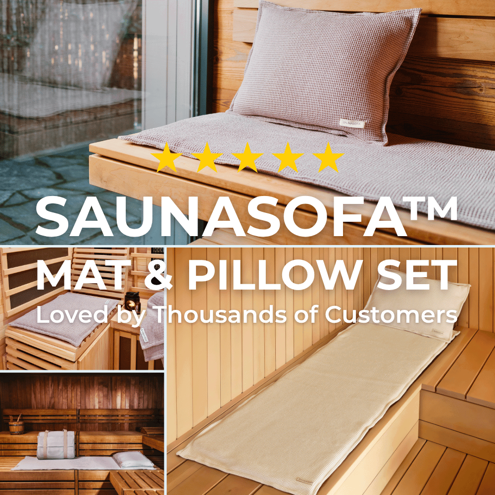 SAUNASOFA Mat & Pillow Set