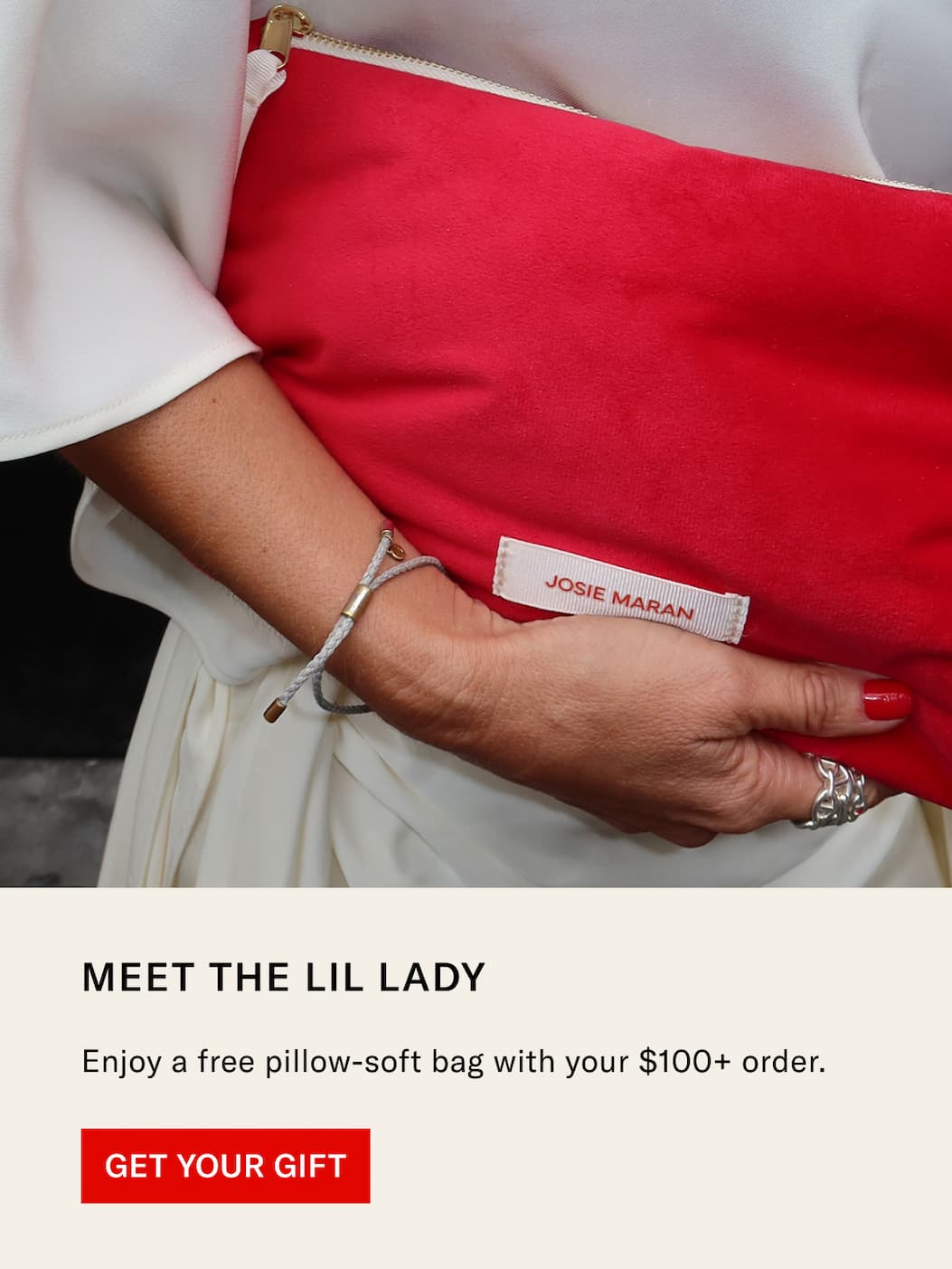 Free Pillow-Soft Bag with your $100+ order