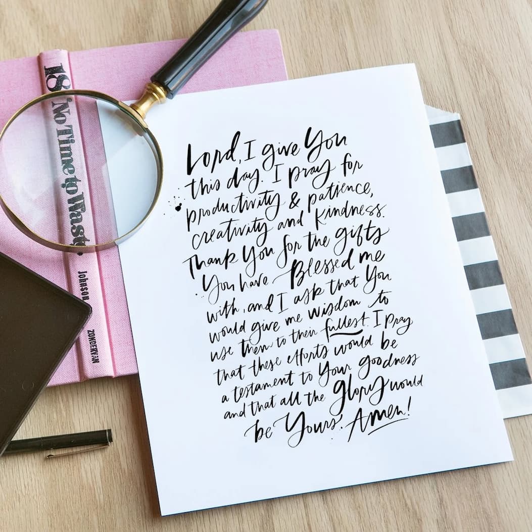 Productivity Prayer