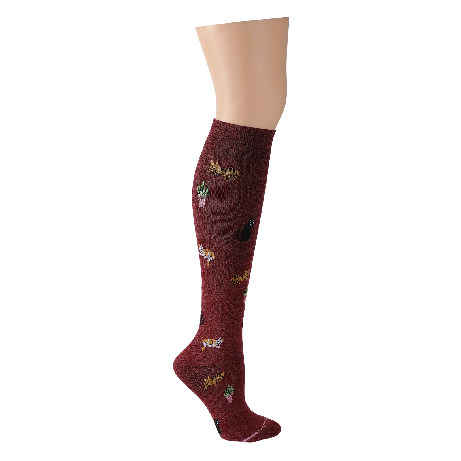Image of Cozy Cats | Knee-High Compression Socks For Women