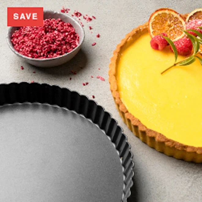 Sagenwolf Titanium Series Non-stick Loose Base Tart Pan, 24cm