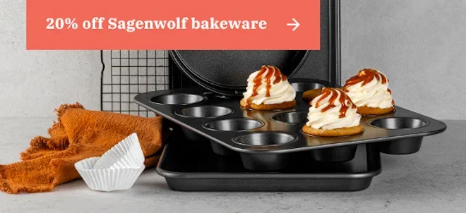 20% off Bakeware
