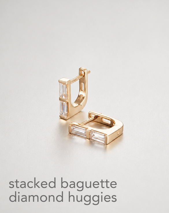 stacked baguette huggies
