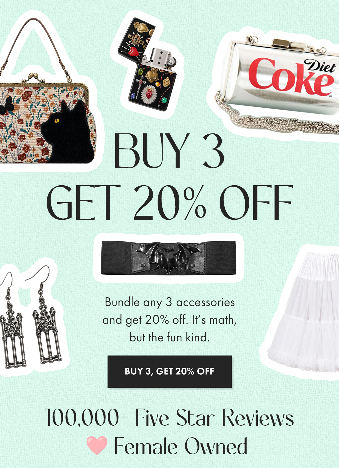 Buy 3 Accessories Get 20% Off