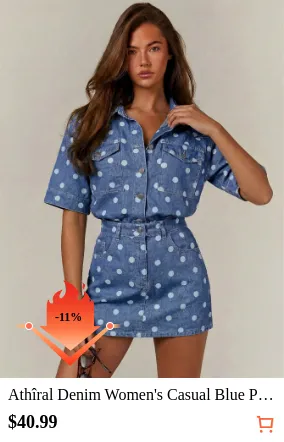 Athîral Denim Women s Casual Blue...