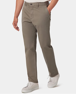 Slim Fit Dusty Olive Garment-Dyed Chinos