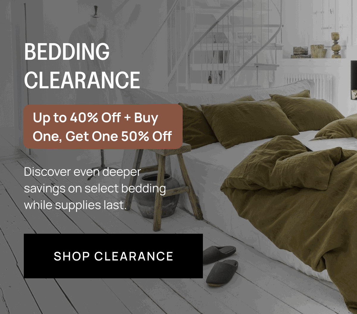 BEDDING CLEARANCE