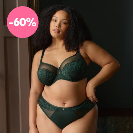 Soutien-gorge emboitant vert foret